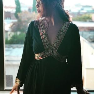 1970s Bohemian Vintage Maxi Dress